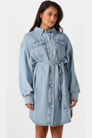 7 for all Mankind Shirt Dress Jurken Dames - Kleedje - Rok - Jurk - - Maat L
