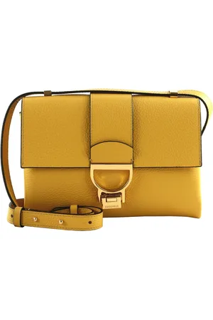 Coccinelle Leren Schoudertas Arlettis Handbag Geel