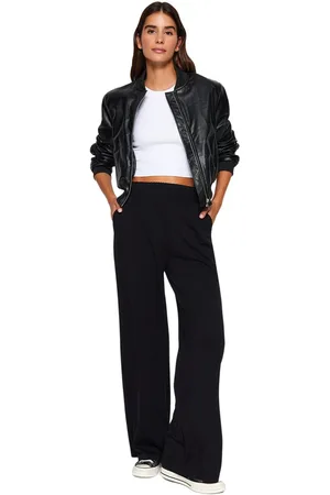 Trendyol Stone Premium Zachte Stoffen Zak Met Wijde Pijpen/Comfortabele Pasvorm Gebreide Joggingbroek Twoaw24Ea00012.