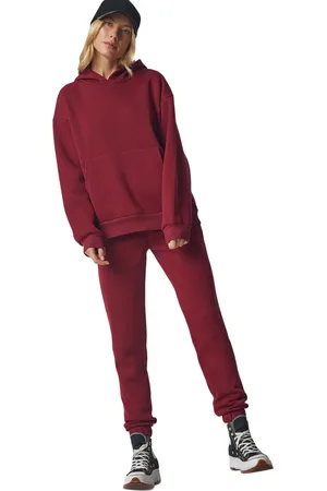 Happiness istanbul Happiness İstanbul Zwart Fleece Trainingspak Met Capuchon Voor Dames Dd00762