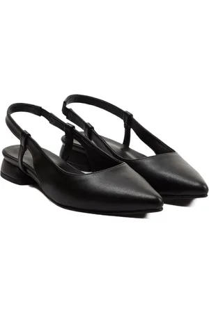 Trendyol Zwarte Open Rug Puntige Teen Ballerina