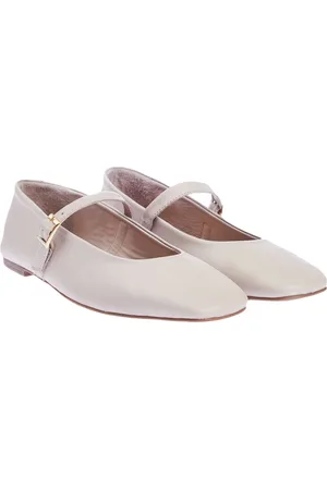 Trendyol Nertsen Echte Lederen Vierkante Teen Dames Ballerina