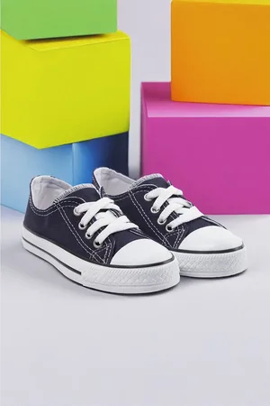 Trendyol Marineblauwe Veterschoenen Voor Grote/Kleine Kinderen, Unisex Takaw25Sn00018