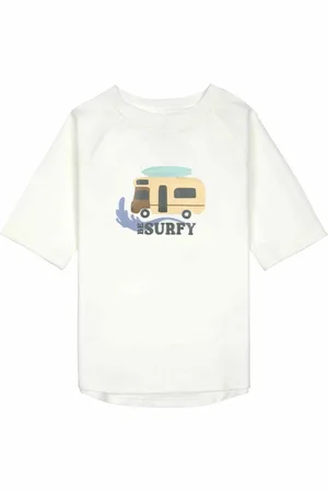 LÄSSIG UV - T-shirt - Surfy - Camping - Sea salt - - Maat 86
