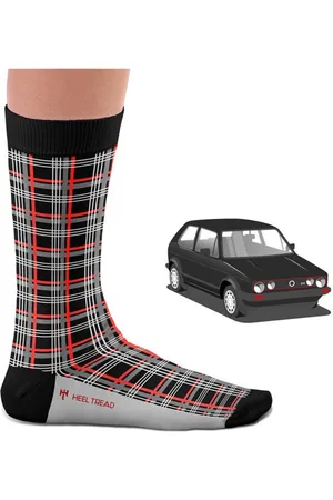 Heel Tread GTI hoge sokken - Volkswagen golf GTI - Ruiten patroon - fun sokken - Auto sokken - Maat 41-46