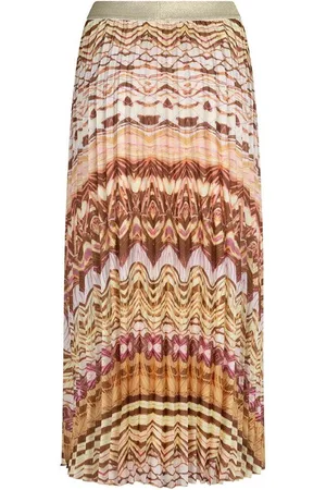 Esqualo Rok Skirt Plisse Dreamstory Sp25 05013 999 Print Dames Maat - W38