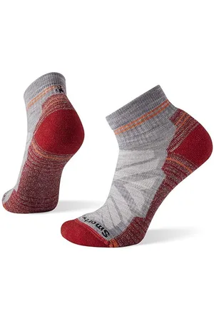 Smartwool W – Hike Light – Grijs/Rood - Maat M