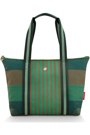 Pip Studio Tilda Stripe Tote Bag - Shopper - Medium - Groen - 47x17x37cm