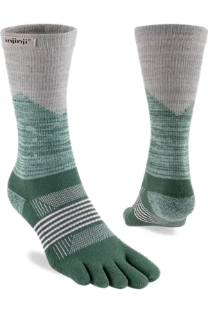 Injinji Teensokken Trail Midweight Crew Coolmax Dames IS213171 54 Green special XS-S=35-40
