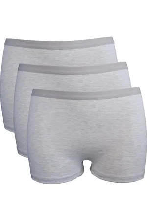 AMORA Dames boxershort, Ondergoed dames, Lingerie - 3 stuks - Egyptisch katoen - - L