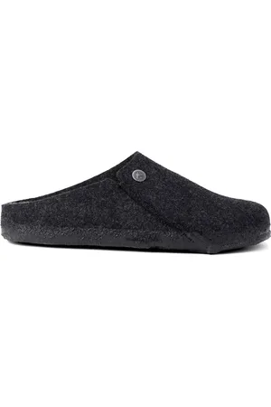 Birkenstock Zermatt Shearling WZ Regular Heren Sloffen - Antrachite - Maat 41