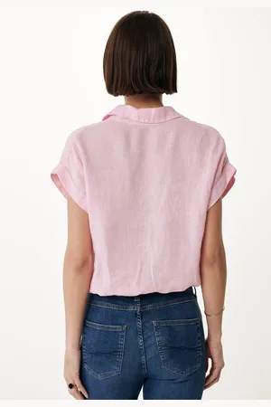 Mexx Korte Mouwen Blouse Roze - Maat L