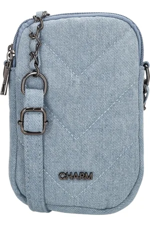Charm London Hollywood Telefoontasje - Schoudertas - Crossbodytas - Spijkerstof - Telefoon