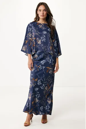 Mexx Allover Print Rok Navy Dames - Maat Xl
