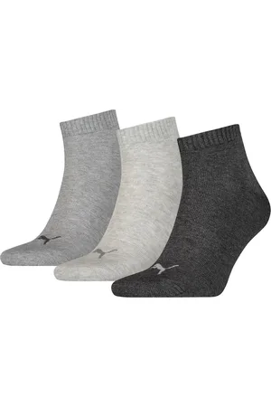 PUMA Unisex Quarter Plain Enkelsokken - 3 Pack - Maat 35-38