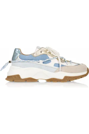 DWRS Dames Sneakers Bonney Denim Champagne/jeans - Maat 40
