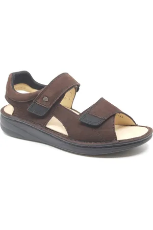 Finn SKIANTHOS, 01701-902763, Bruine heren sandalen wijdte H