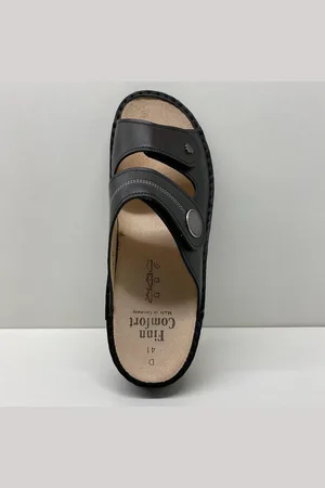 FinnComfort FINN COMFORT slipper, muiltje, Sansibar, Nappaseda, schwarz, zwart, maat 41