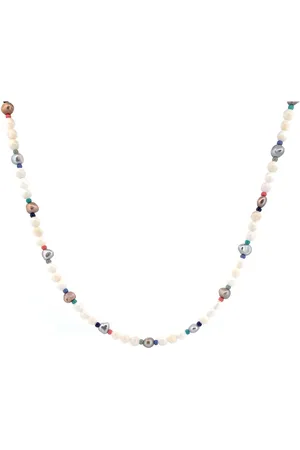 IBIZA MEN MENS JEWELLERY IbizaMen - heren ketting - parelmoer - zoetwater - 6mm - verstelbaar 50cm + 5cm