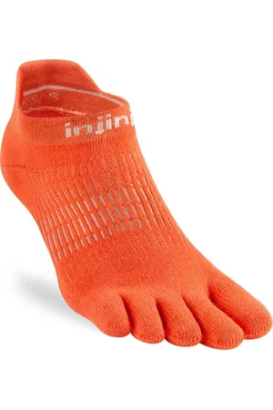Injinji Teensokken Run Leightweight No Show Coolmax Dames IS281111 grapefruit M-L=40,5-44,5