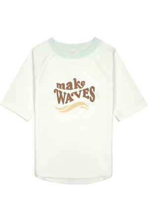 LÄSSIG SPF UV-Shirt korte mouw - Rashguard make waves sea salt, 3-6 maanden - maat 62/68