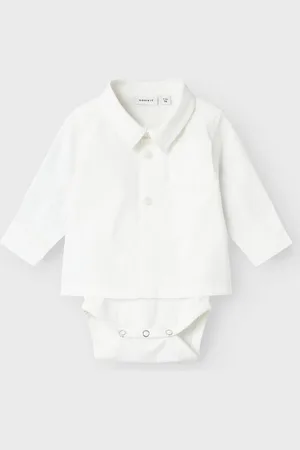 NAME IT NBMROAH SHIRTBODY R - Baby - Blouses / Overhemden