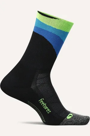Feetures | Elite | Light Cushion | Mini Crew V2 | Hardloopsokken | Unisex | Rhythmic Black | 47-51