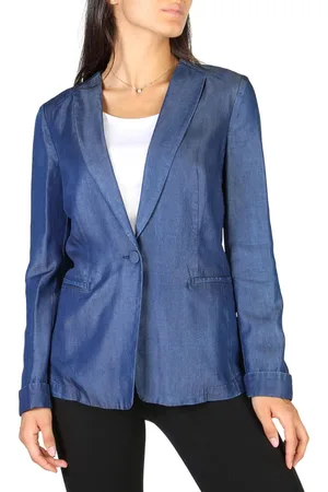 Emporio Armani BRANDS - Kleding - klassieke jas - 3Y2G1R2D26Z0908-156 - dames - staalblauw - 40