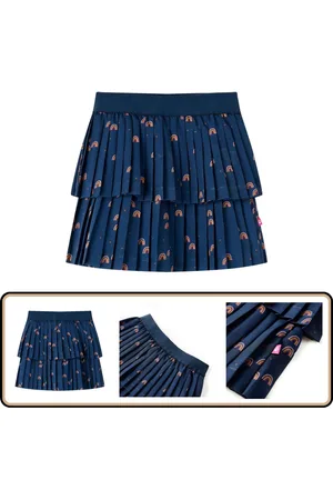 vidaXL Kinderrokje - - Regenboogprint - Maat 104 Kinderrokje - Meisjesrokje - Regenboog Rokje - Zomerrokje - Kindermode