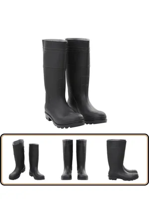 vidaXL Regenlaarzen PVC Maat 46 Regenlaarsjes - Pvc Schoenen - Waterschoenen - Regenjas - Outdoor Kleding