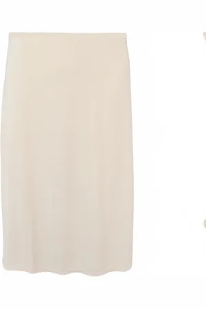 Merkloos Dames lange onderrok 3/4 70CM met een zijsplit L/XL (40-42)
