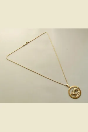 Christian Gouden vissen sterrenbeeld hanger met ketting