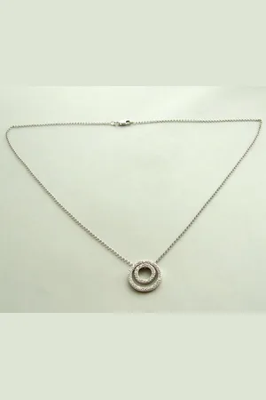Christian Gouden collier met diamanten hanger