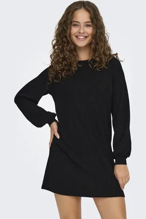 ONLY ONLCAROL L/S GLITTER BOW DRESS JRS - Dames - Mini jurken