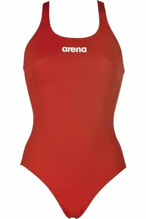 Arena Solid Swim Pro One Piece Swimsuit Dames, red-white Maat DE 36 | US 32