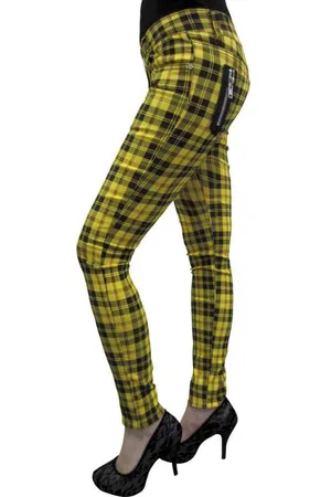 Banned Retro Check Skinny fit broek - XXS