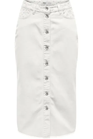 ONLY ONLELSA MIDI CROCHET SKIRT OTW - Meisjes - Rokken