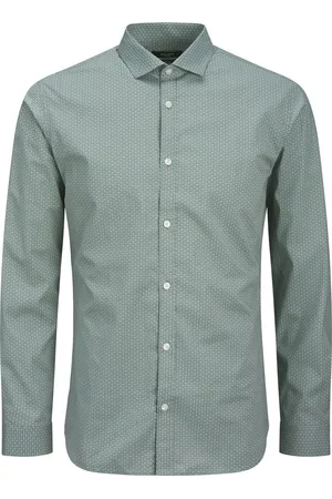 JACK & JONES JACK&JONES - JPRBLABLACKPOOL PRINT L/S SHIRT SN - Heren - Overhemden