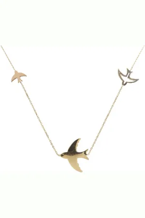 Christian Gouden vogel bedelketting