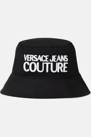 VERSACE Bucket Hat Logo Black