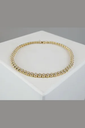 Christian Gouden tennis armband met zirkonia