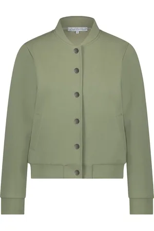 Red Button Jas Bomber Jacket Scuba Srb4529 365 Summer Sage Dames Maat - M