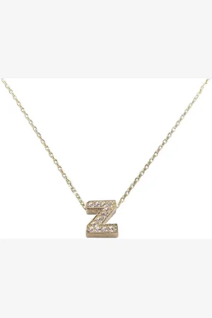 Christian Gouden ketting met Z zirkonia hanger