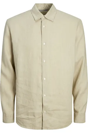 JACK & JONES JACK&JONES - JPRCCLAWRENCE LINEN SHIRT L/S SN - Heren - Overhemden