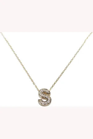 Christian Gouden ketting met S zirkonia hanger