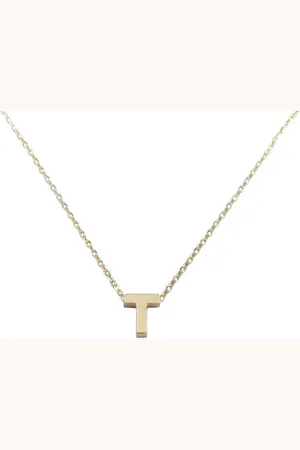 Christian Gouden ketting met T hanger
