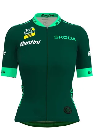 Santini Tour De France Femme Avec Zwift Best Sprinter Leader Korte Mouw Wielertrui S Vrouw