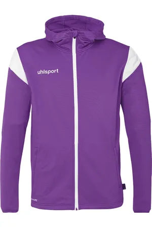 Uhlsport Squad 27 Jas Met Kap Heren - Purple / Wit | Maat: 3XL