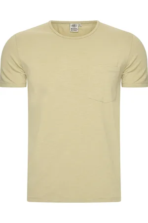 Mario Russo T-shirt - T-shirts Heren - Katoen - XXL - Olijf Groen