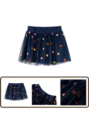 vidaXL Kinderrokje met tule en stippen - Maat 116 - Kinderrok - Meisjesrok - Tule Rok - - Kindermode